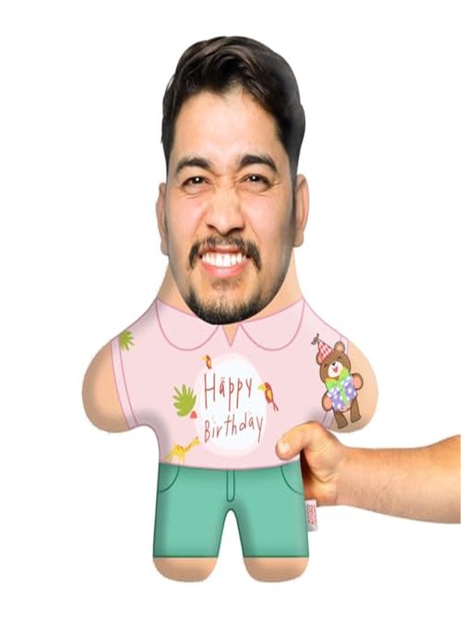 THUNDER BUDDY Birthday Boy Mini Me Face Pillow for Kids and Adults | Ideal Custom Gift for Long-Distance Relationships, Family Members and Best Friends (15x20 Inches) - Image 1